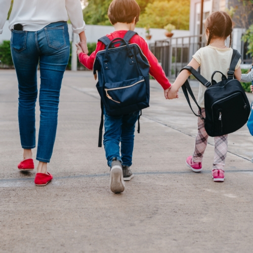 Essential Cuisine support LACA's walk to school week