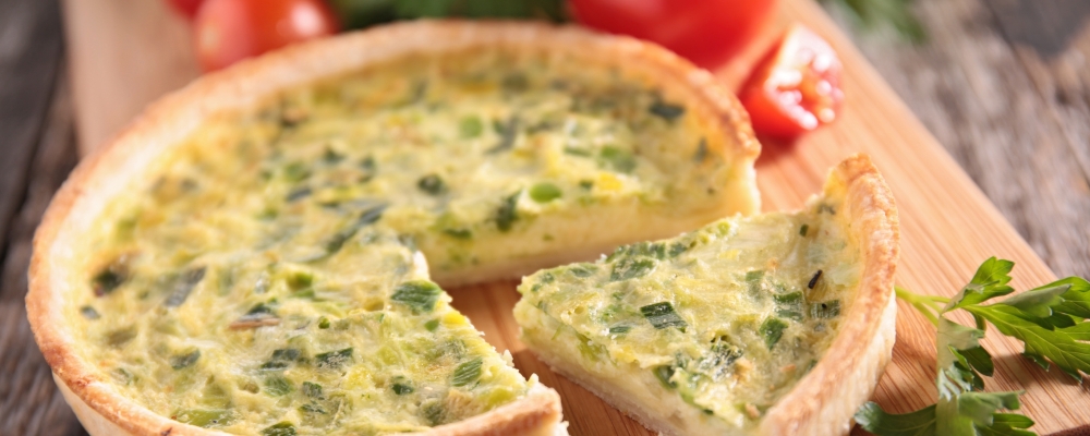 Leek, Celery and Cream Stilton Quiche