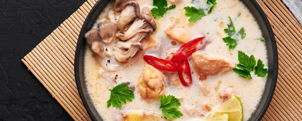 Thai Spiced Turkey and Coconut Broth