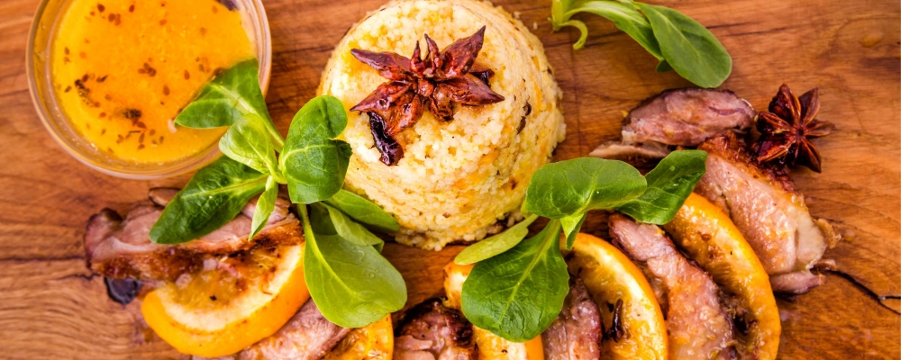 Grilled Duck Breast with Orange Soy Glaze