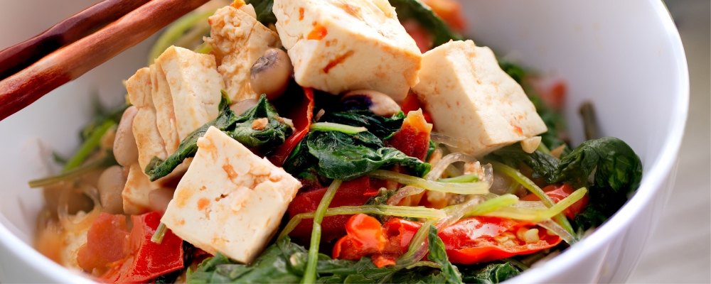 Thai Noodle Salad with Fried Tofu