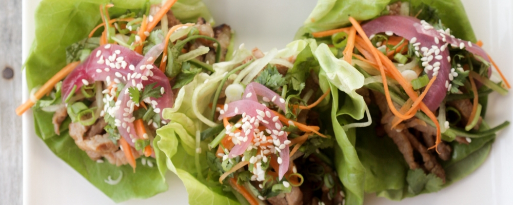 Korean Pork Lettuce Wraps