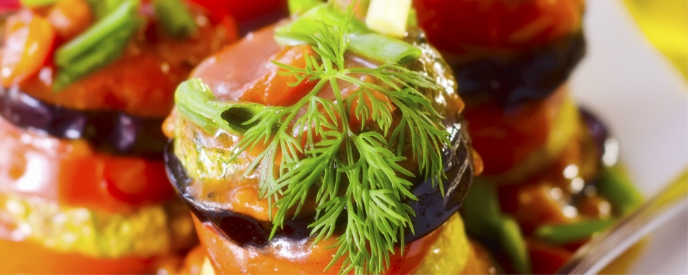 Vegetable and Goats Cheese Tian