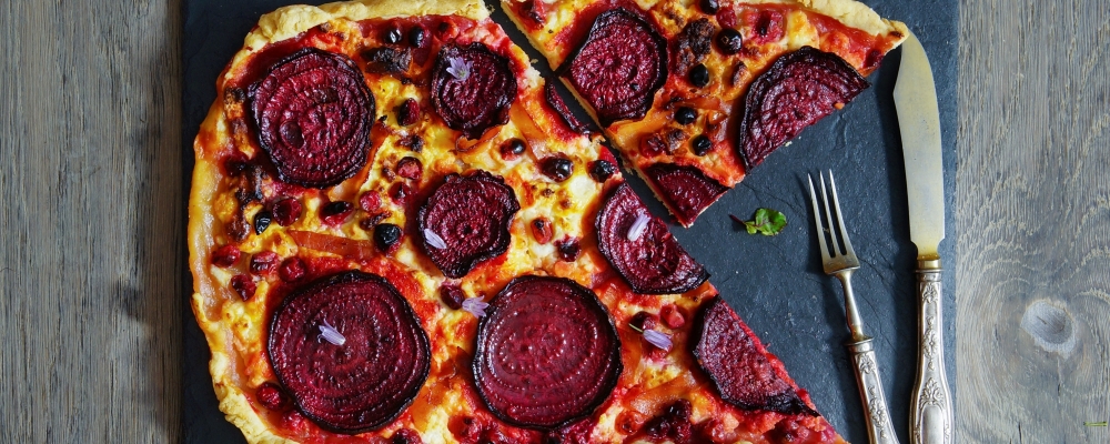 Goats Cheese and Beetroot Tart