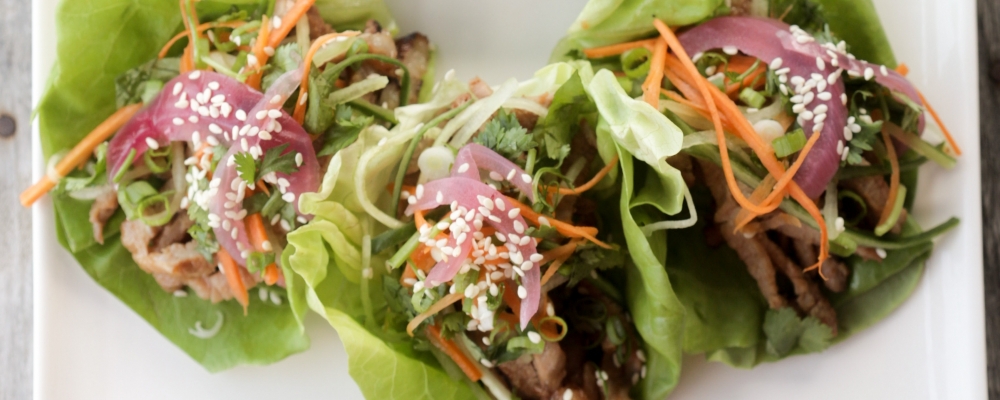 Korean Pork Lettuce Wraps