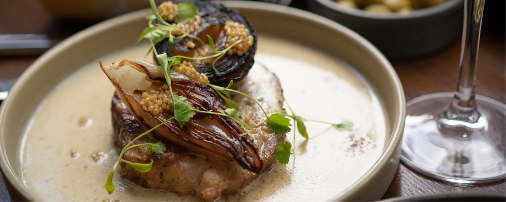 Pork, Apple, Cider and Sage Velouté