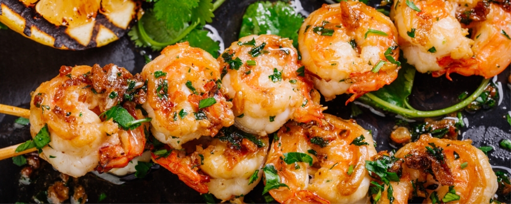 Barbecue Miso Prawns