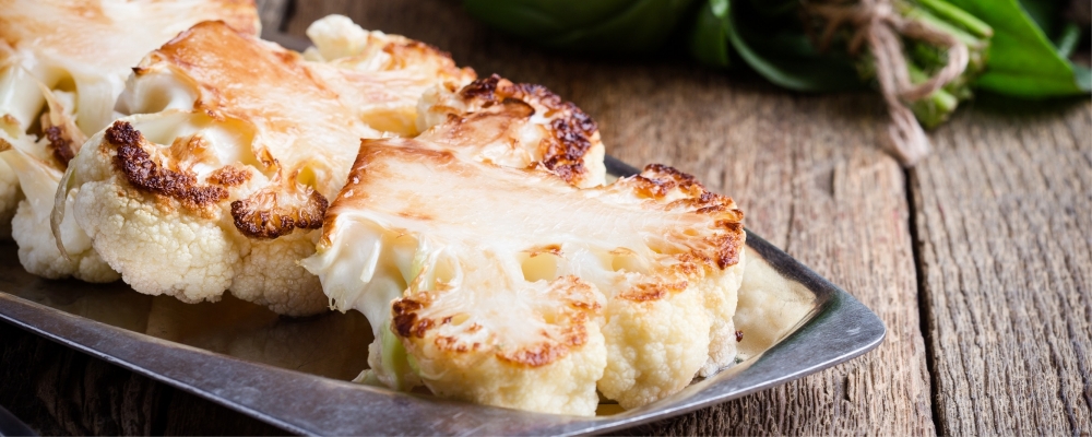 Basil Cauliflower Steaks