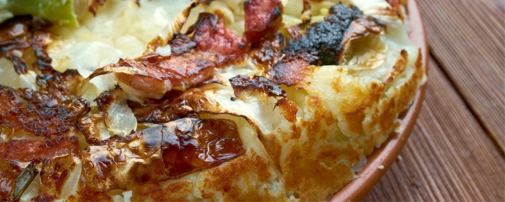 Bubble and Squeak with Cocotte Eggs