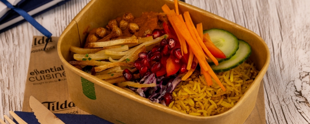 Persian Spiced Rice with Falafel Curry Bowl