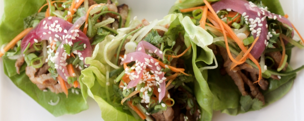 Korean Pork Lettuce Wraps