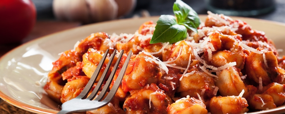 Spinach and ricotta tortellini