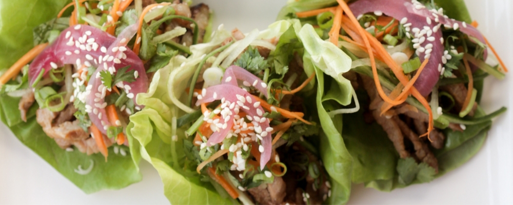 Korean Pork Lettuce Wraps