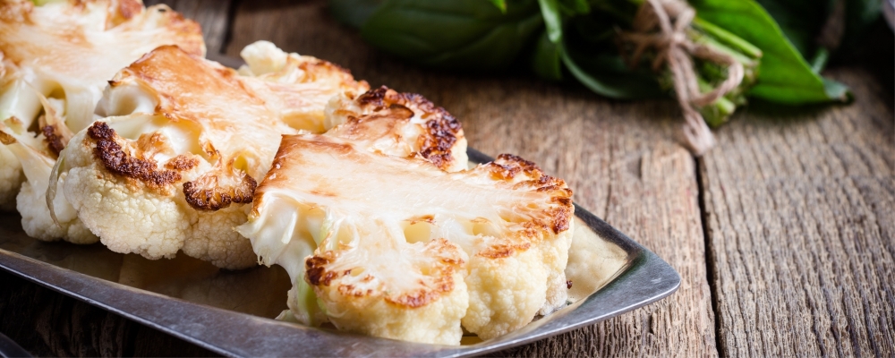 Basil Cauliflower Steaks