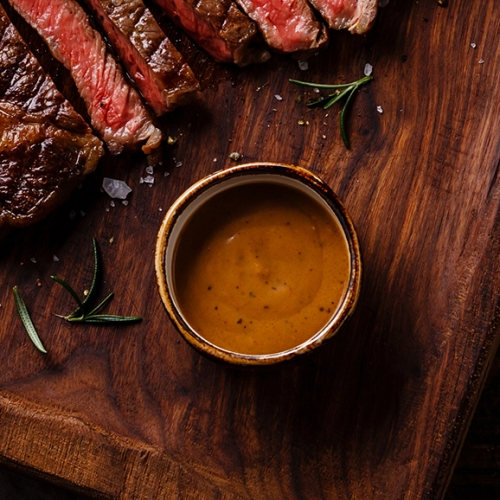 Beef and Peppercorn Sauce