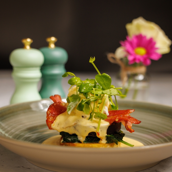 Black Pudding Eggs Benedict