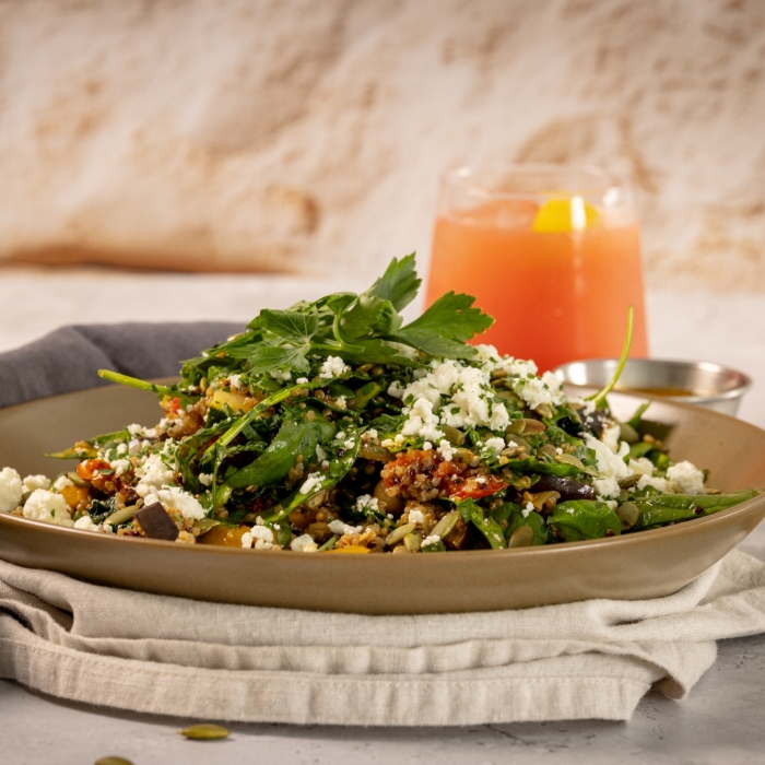 Charred Vegetable and Onion Chutney Power Salad
