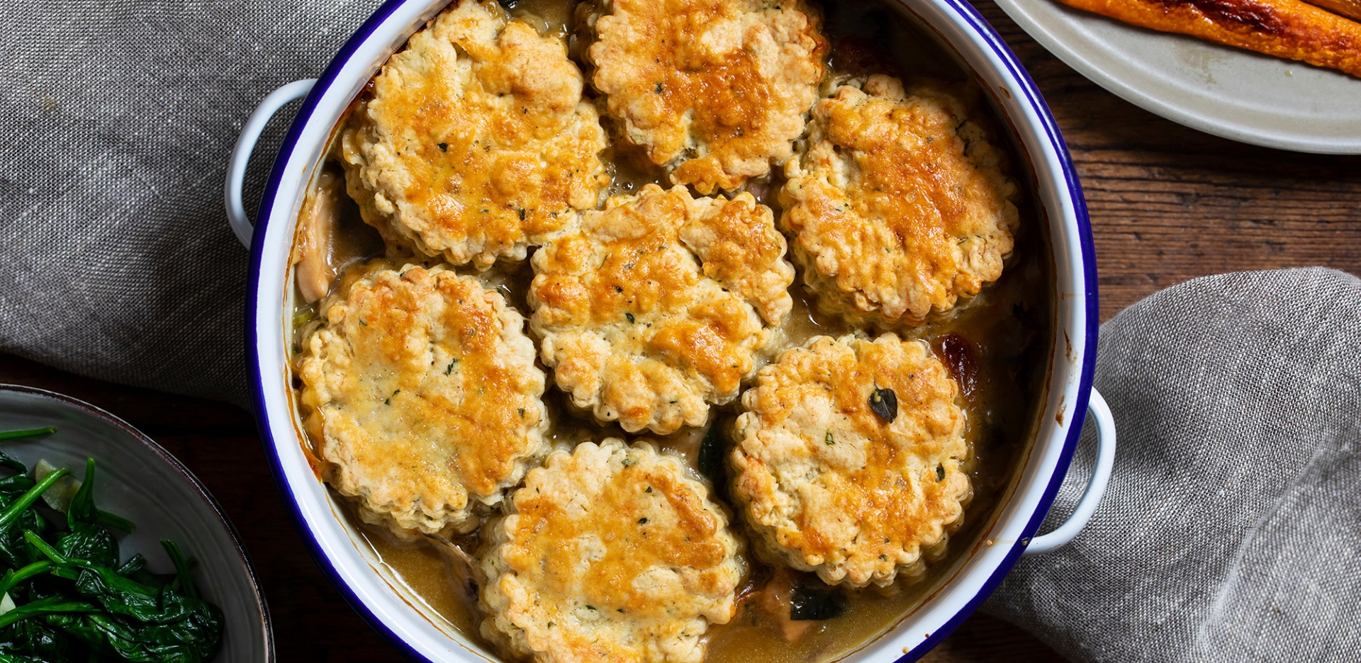 Ham and Mushroom Cobbler