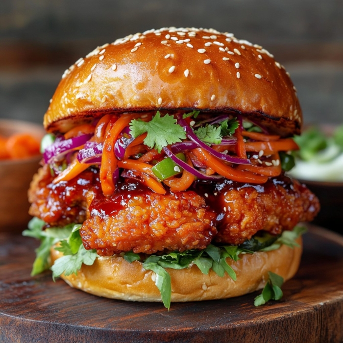 Korean Fried Chicken Burger