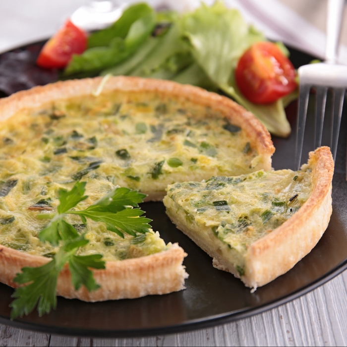 Leek, Celery and Cream Stilton Quiche