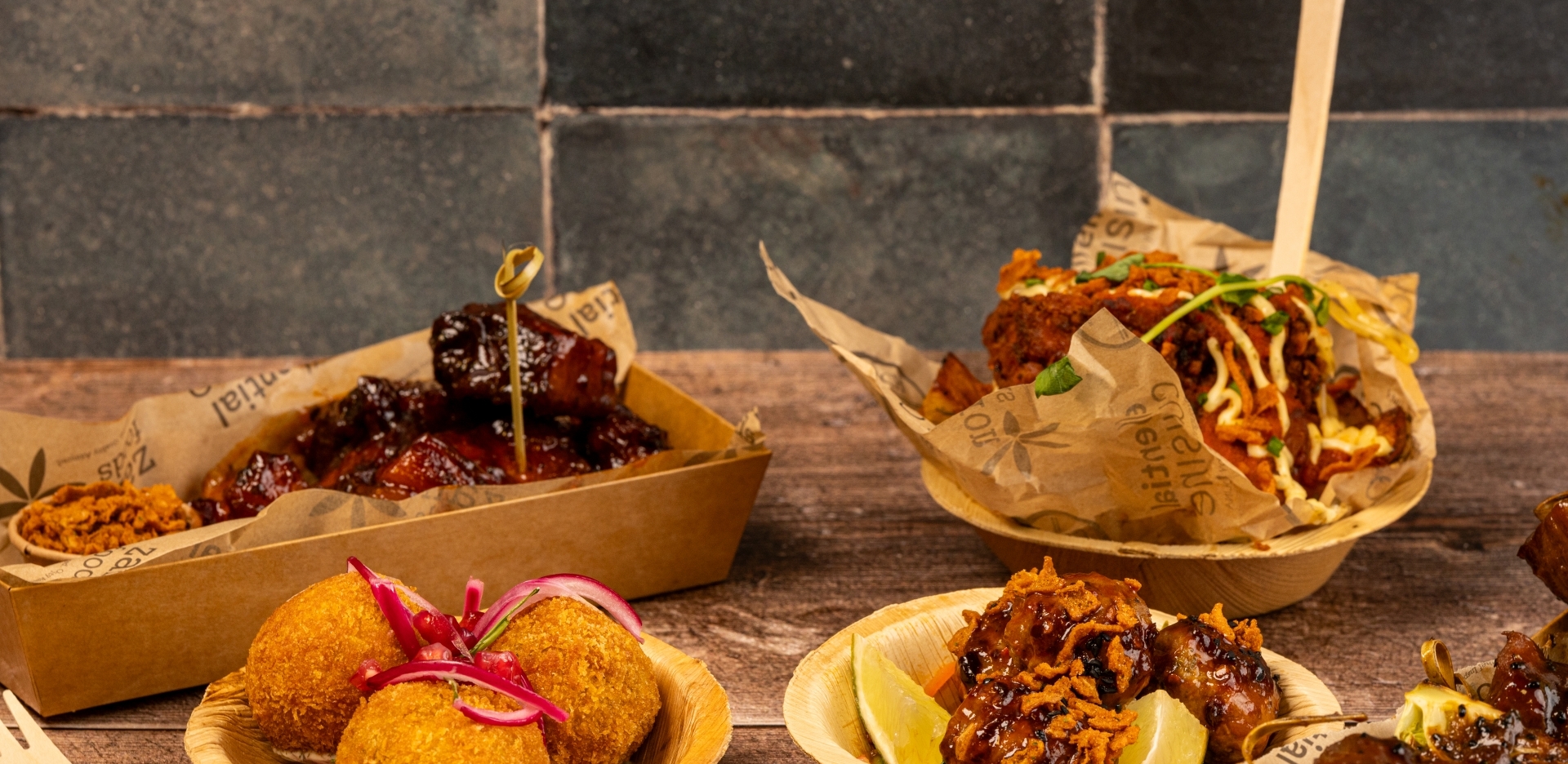 Indian Inspired Bravas with Crispy Chicken