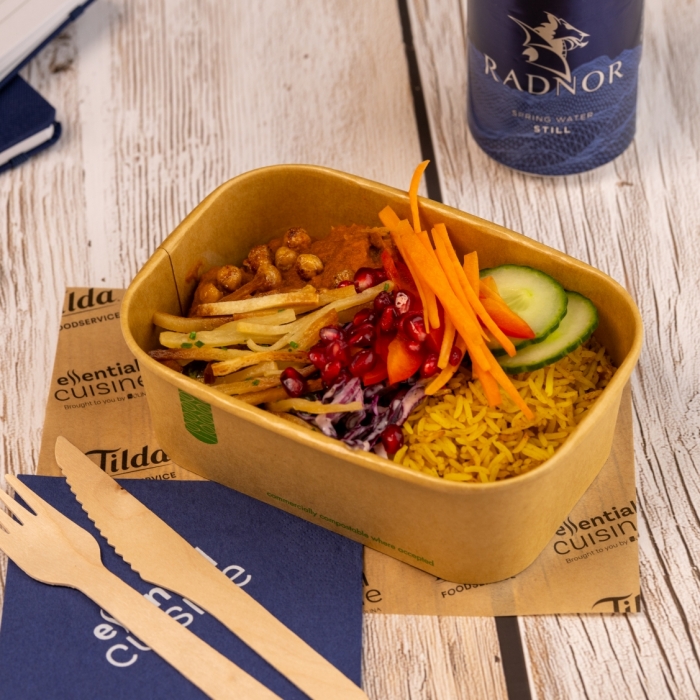 Persian Spiced Rice with Falafel Curry Bowl