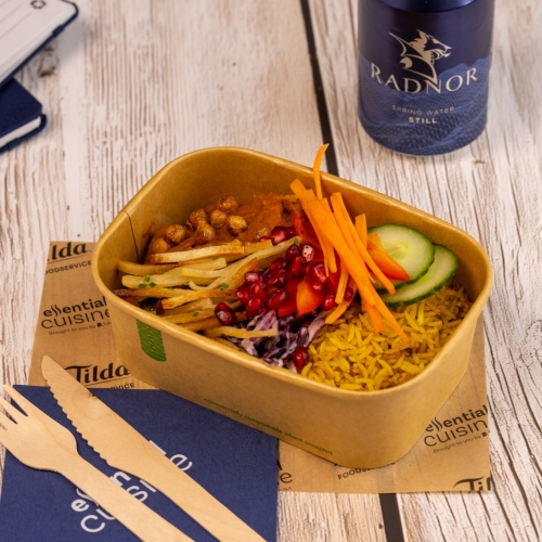 Persian Spiced Rice with Falafel Curry Bowl