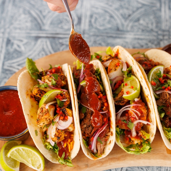 Pulled Pork El Diablo Tacos