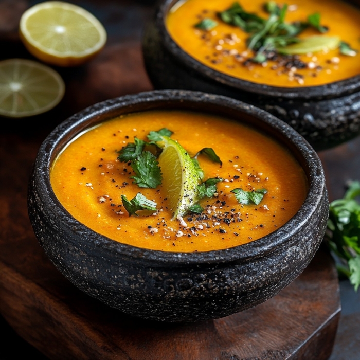 Thai Style, Spiced Carrot and Citrus Velout&eacute;