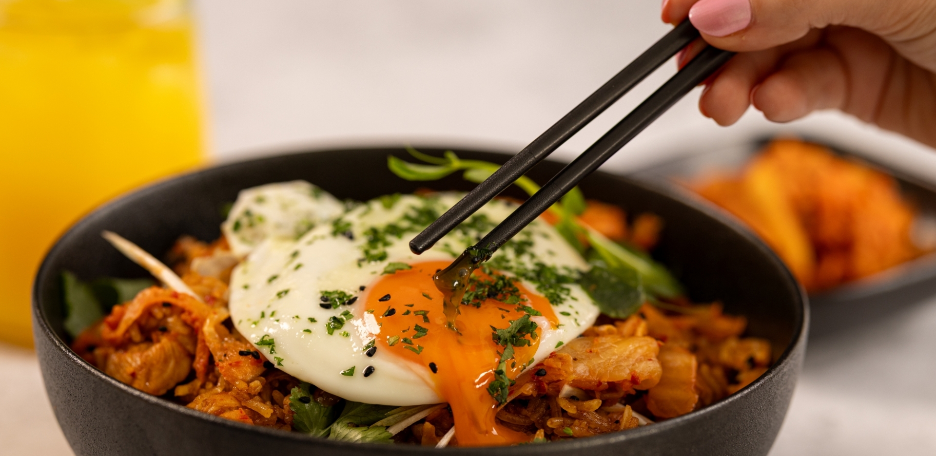 Turkey Kimchi Fried Rice with Korea Town Style Ketchup