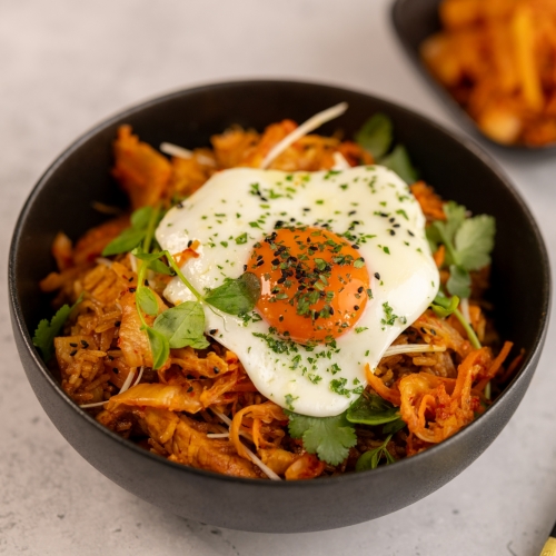 Turkey Kimchi Fried Rice with Korea Town Style Ketchup