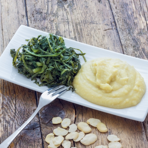 Turnip Mash with Greens, Caramelised Onions and Feta