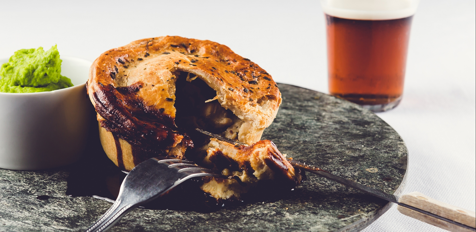 Venison and Stout Top Pie