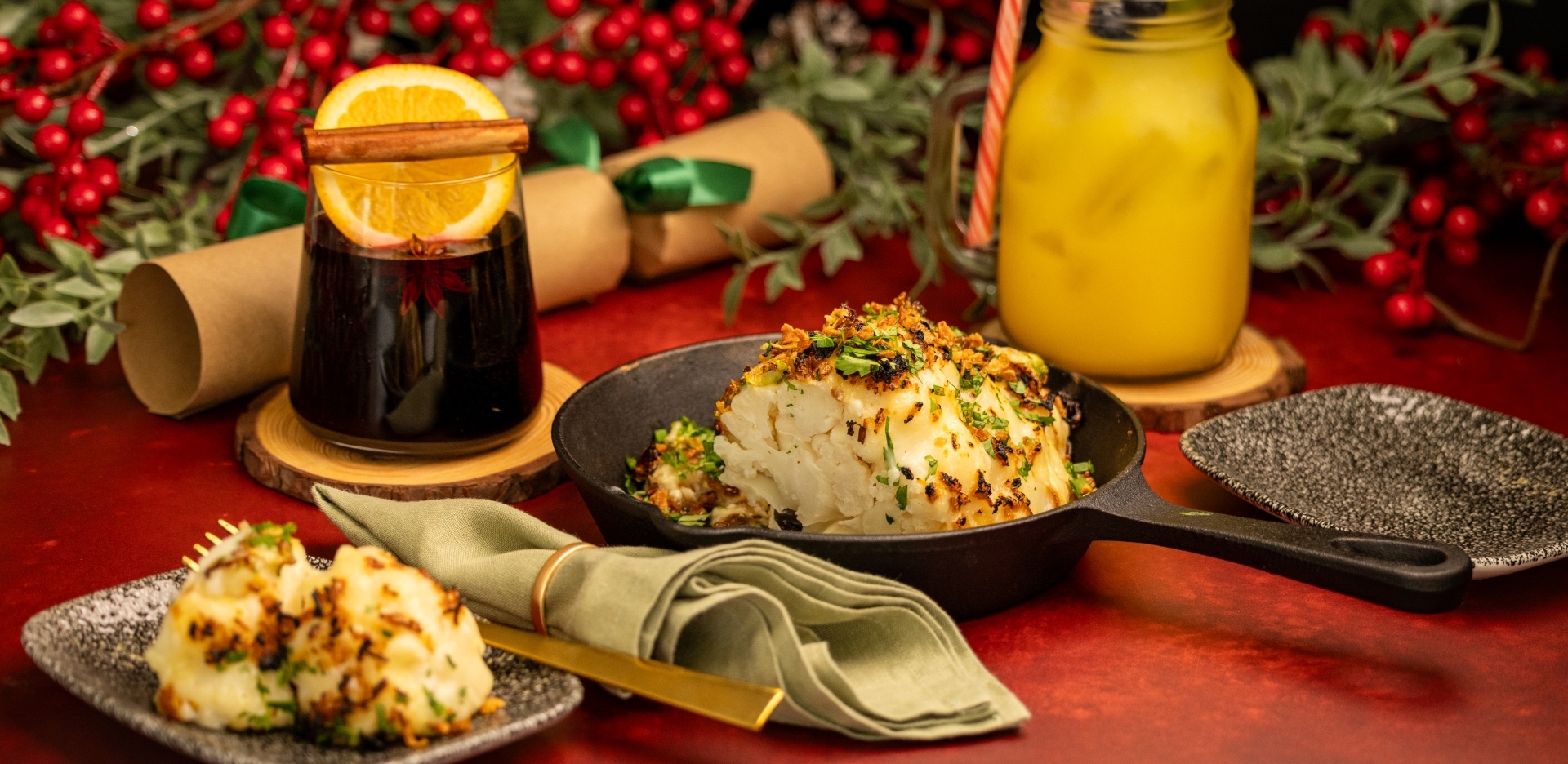 Whole Roasted Cauliflower Cheese 