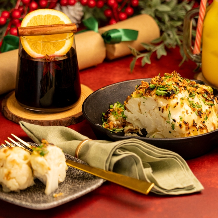 Whole Roasted Cauliflower Cheese 